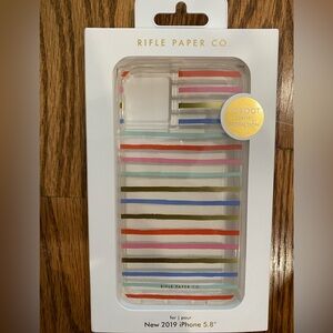 iPhone 11 Pro Case - NEW- Rifle Paper Co. Clear Stripe iPhone Case – Multicolor